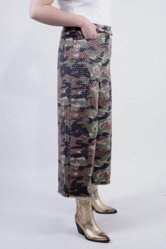 Pantalon motif camouflage 8PM | Marine