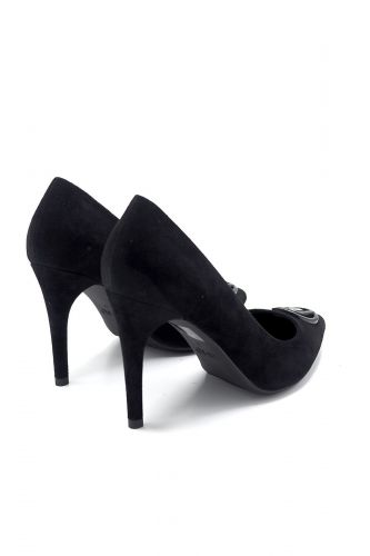 Liu Jo Chaussures escarpin Noir femmes (Liu Jo Shoe-Epin noir - VICKIE Escarpin nubuk noir) - Marine | Much more than shoes