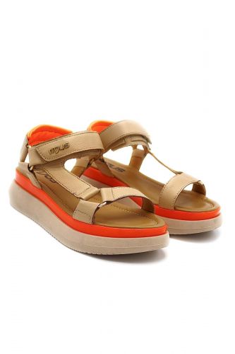 Sandales beige & orange MJUS | Marine