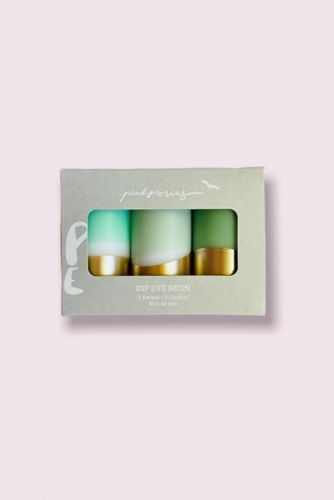 PinkStories Bougie Vert  (Dip Dye Forest bougies - Dip Dye courtes vert/ or) - Marine | Much more than shoes