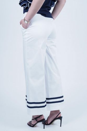 Pantalon large blanc marin SILVIAN HEACH | Marine