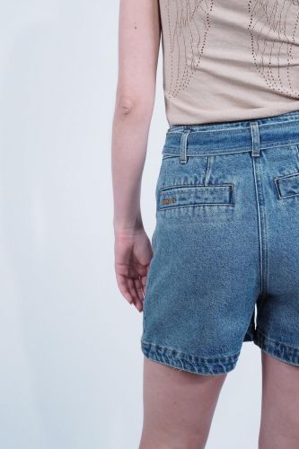 Short en jeans Bérénice | Marine