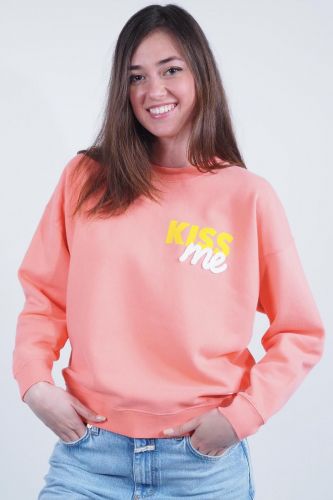 Sweat corail avec écriture FRENCH DISORDER | Marine