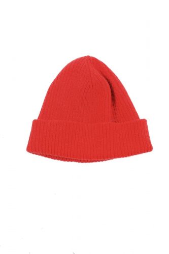 Le Bonnet Amsterdam bonnet Rouge unisex (Bonnet A'DAM-Beanie uni - 7435 Beanie uni Crimson rouge) - Marine | Much more than shoes
