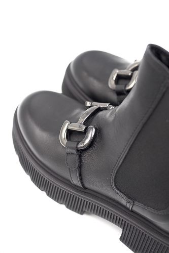 Boots chelsea en cuir noir MJUS | Marine